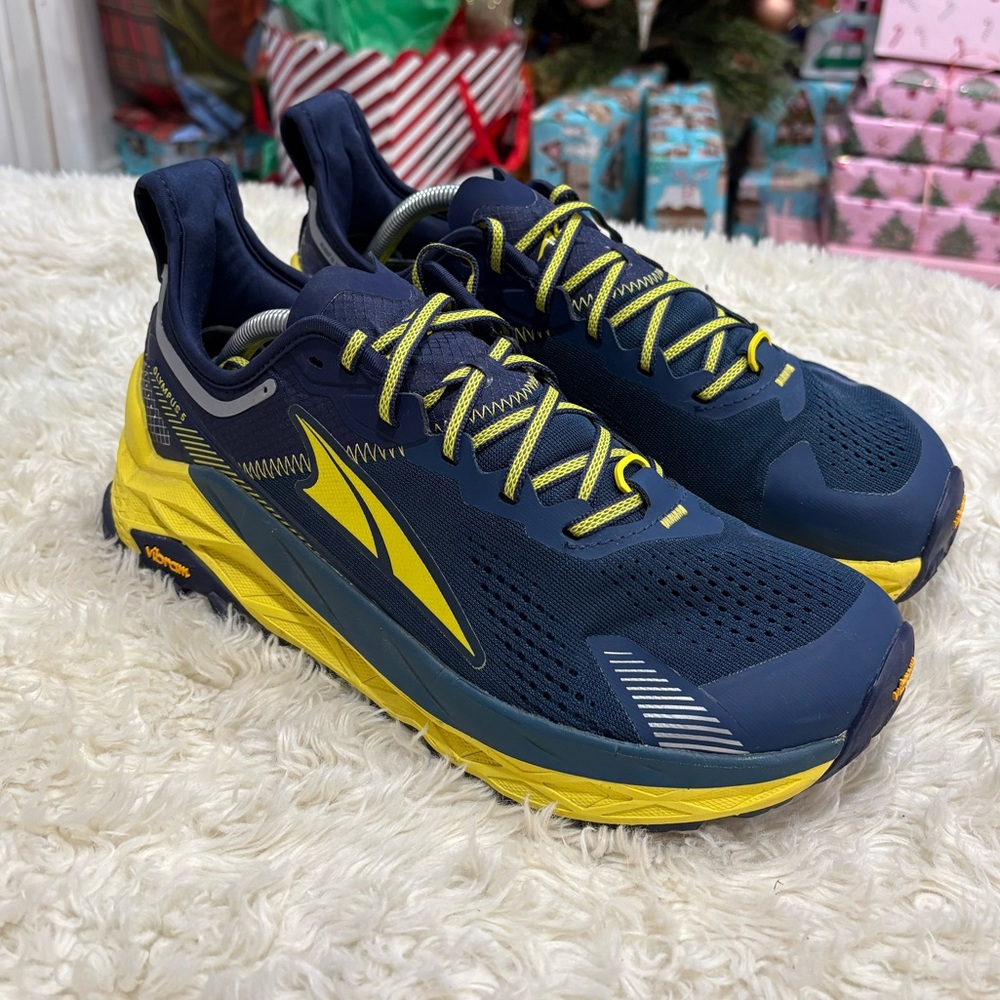 Altra Navy and Yellow Men's Trail Running Shoes